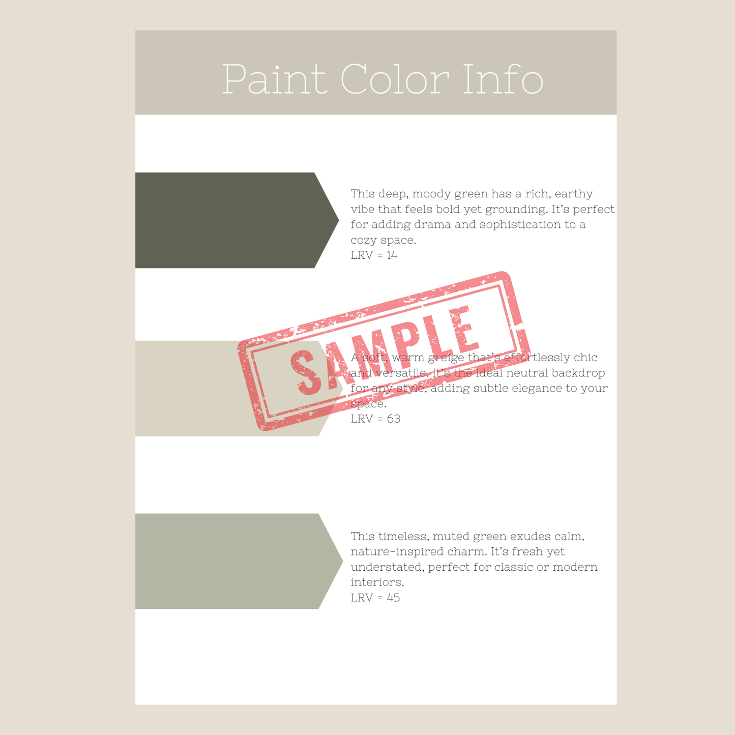 BM Revere Pewter Palette