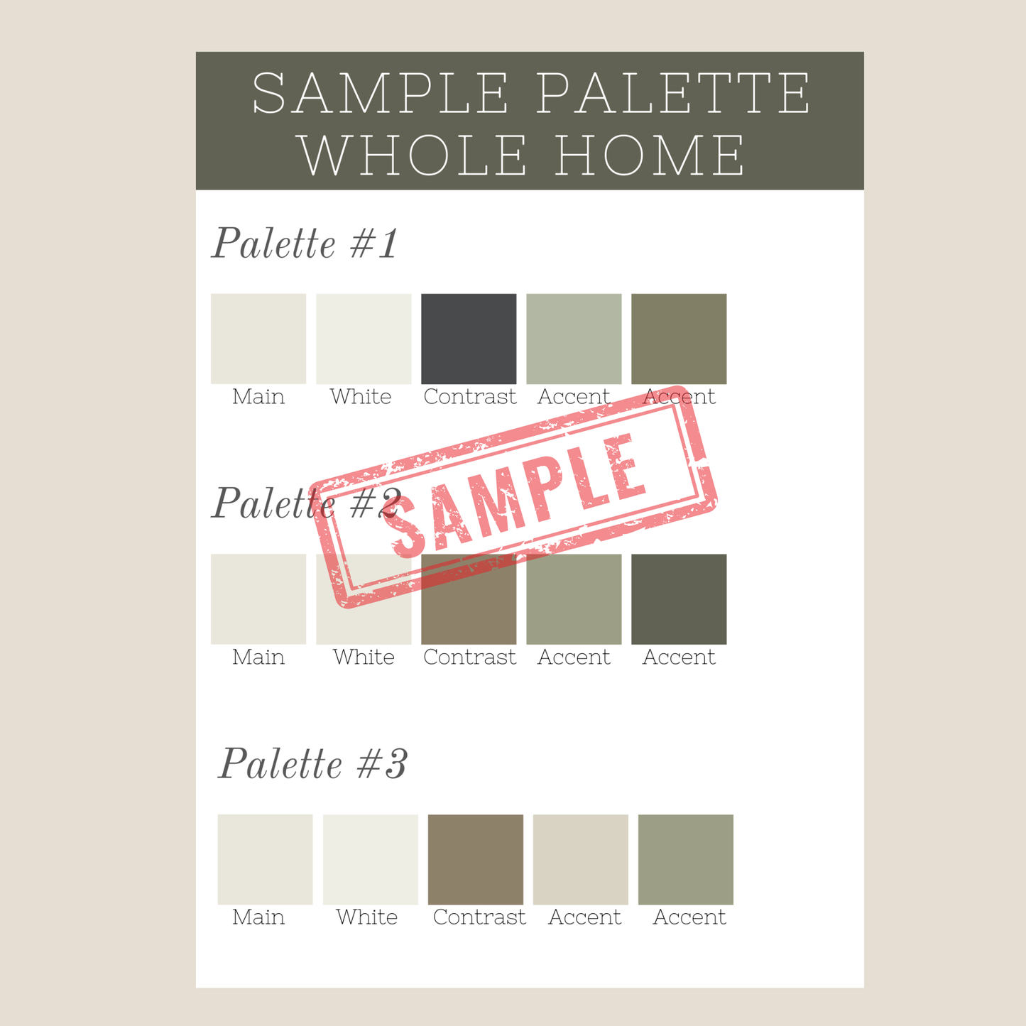 BM Revere Pewter Palette