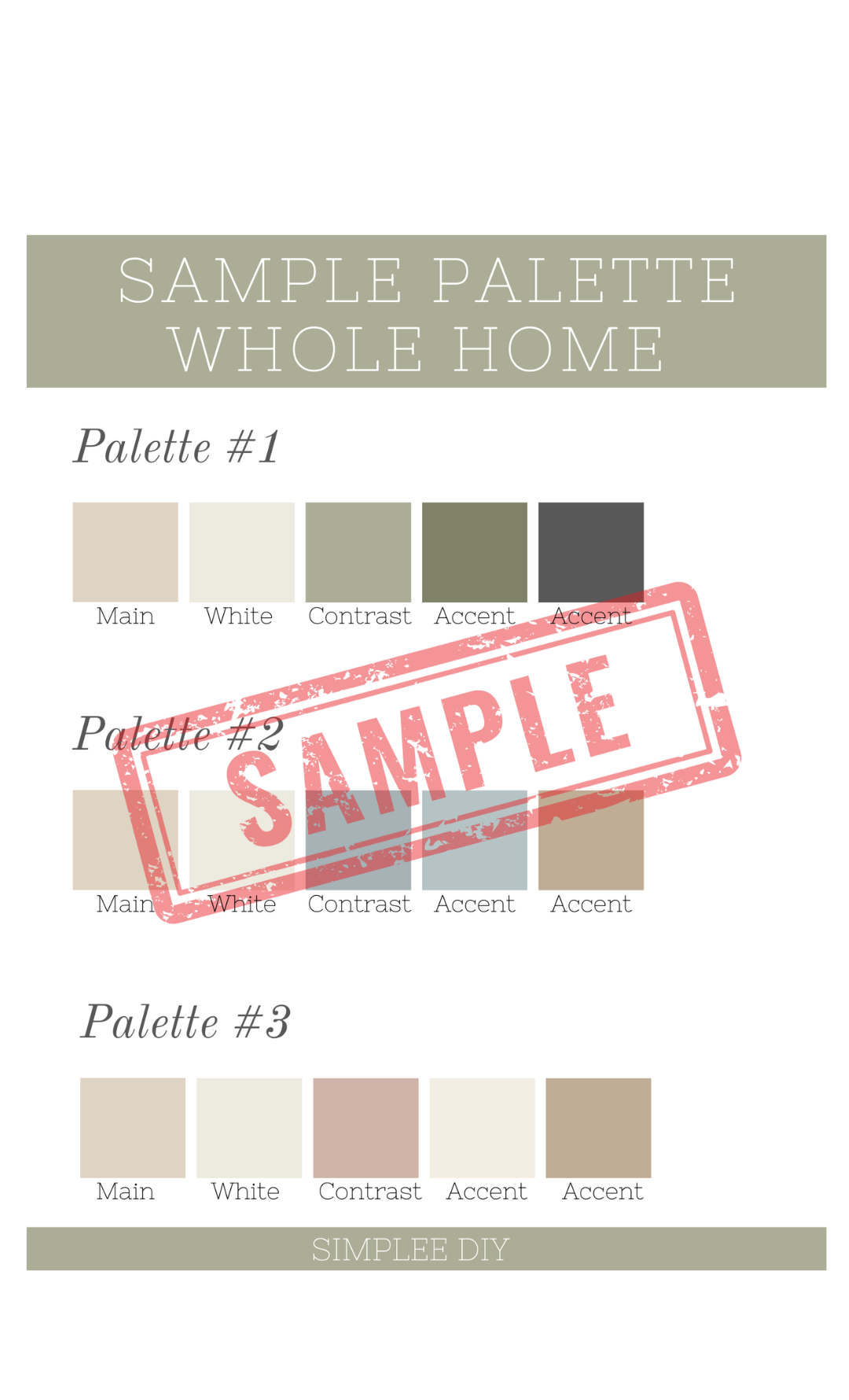 SW Natural Linen Palette