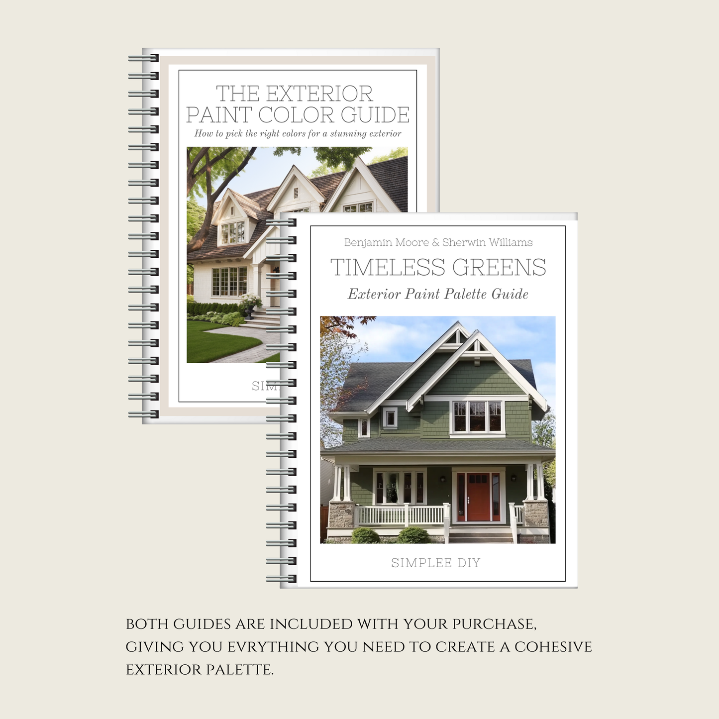 Timeless Greens Exterior Paint Palette
