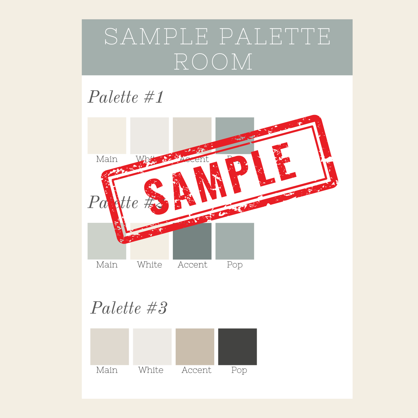 SW Lake House Palette