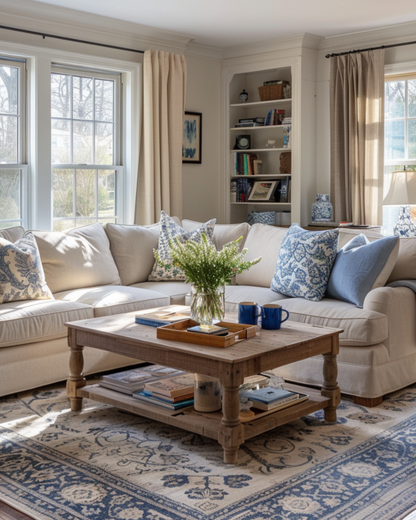 BM White Dove & Designer Blues Palette