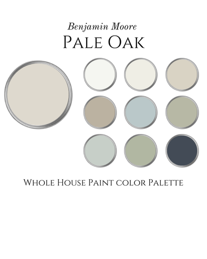 BM Pale Oak Palette